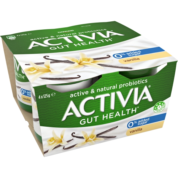 Danone Activia Yoghurt Vanilla 4 Pack 500g