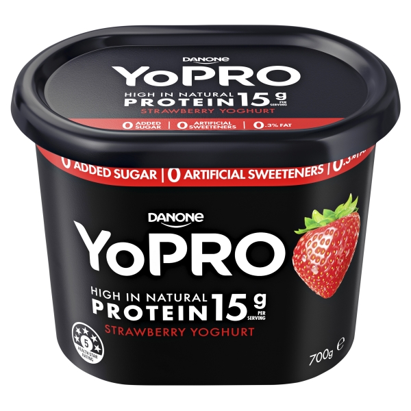 Danone Yoghurt YoPro Strawberry 700g