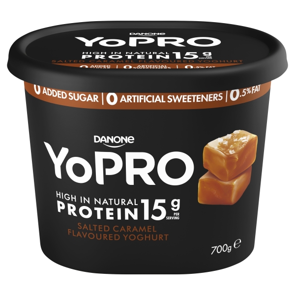 YoPRO High Protein Salted Caramel Greek Yoghurt 700g