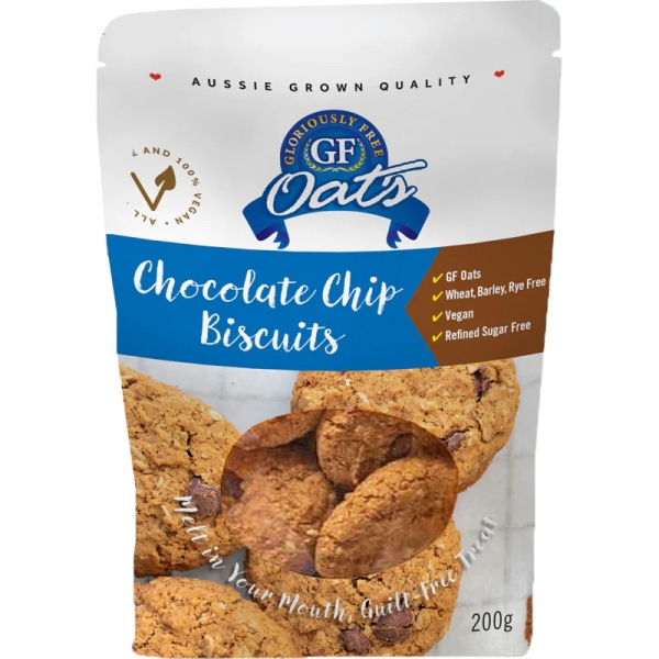 Gloriously Free Gluten Free Oats Chocolate Chip Biscuits 200g