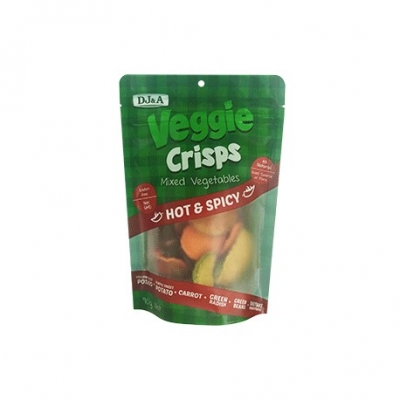 DJ & A Veggie Crisps Hot & Spicy 90g