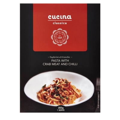 Cucina Classica Pasta with Crab Meat & Chilli 350g