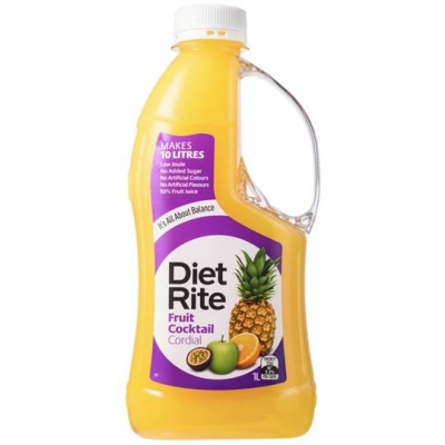 Diet Rite Cordial Fruit Cocktail 1lt