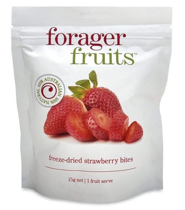 Forager Fruits Freeze Dried Strawberry Bites 15g