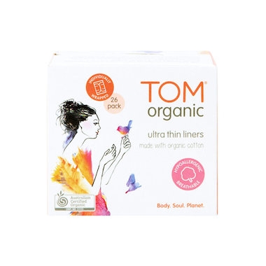 Tom Organic Ultra Thin Liners Wrap 26 Pack