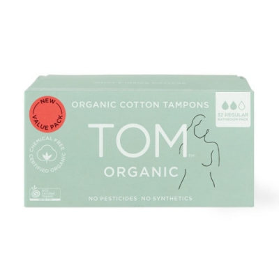 Tom Organic Tampons Regular Value Pack 32 Pack