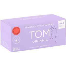 Tom Organic Tampons Super Value 32 Pack