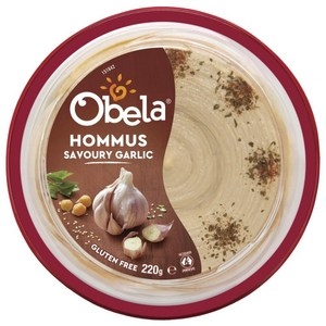 Obela Hommus Savoury Garlic 220g