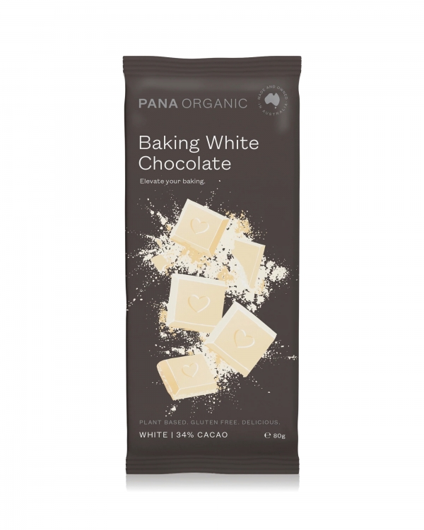 Pana Organic Baking White Chocolate Block 80g