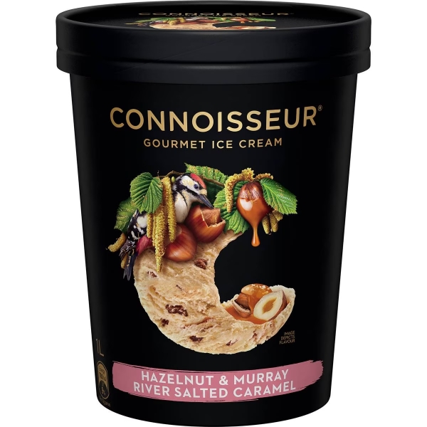 Connoisseur Ice Cream Hazelnut Salted Caramel 1lt