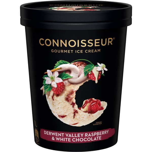 Connoisseur Ice Cream Raspberry White Chocolate 1lt