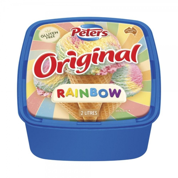 Peters Ice Cream Original Rainbow 2lt