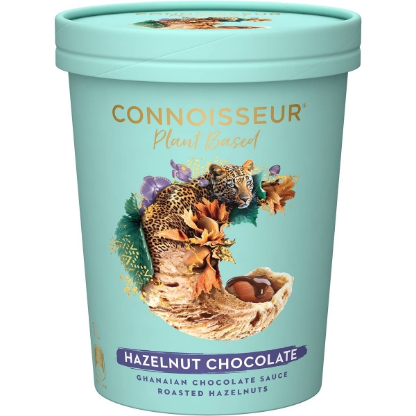 Connoisseur Ice Cream Plant Based Hazelnut Chocolate 1lt