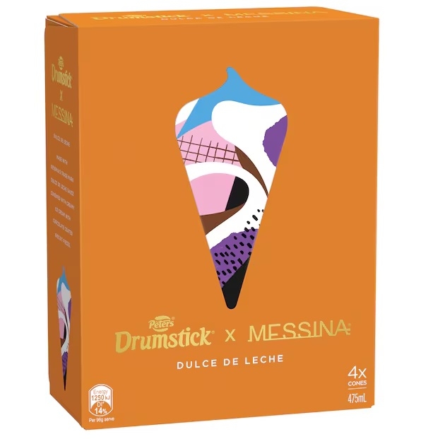 Peters Drumstick Dulce De Leche 4 Pack