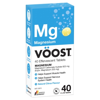 Voost Effervescent Tablets Magnesium Citrus Flavour 40 Pack