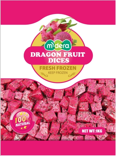 Midera Frozen Dragon Fruit Diced 1kg