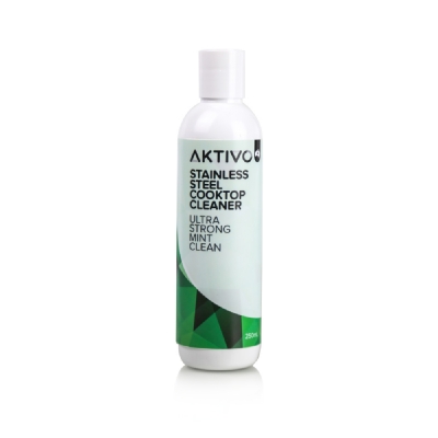 Aktivo Stainless Steel Cooktop Cleaner Ultra Strong Mint Clean 250ml