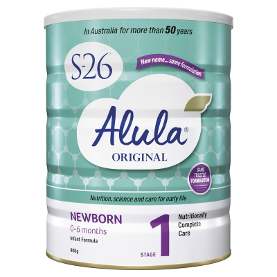 Alula Original S-26 Formula Stage 1 Newborn 0-6 Months 900g