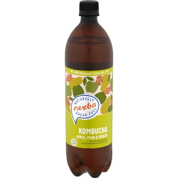 Nexba Kombucha Apple, Pear & Ginger 1lt