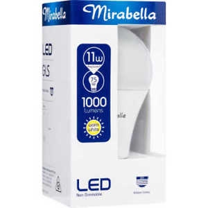 Mirabella Globe Led Gloss Edison Screw Pearl Warm White 11W