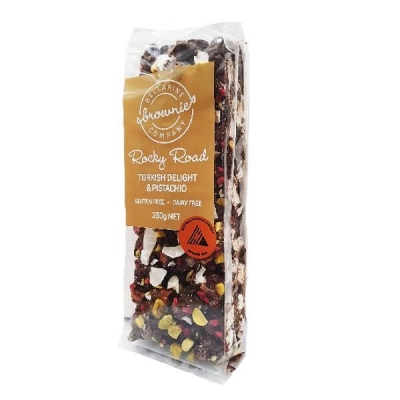 Bellarine Brownie Co Turkish Delight & Pistachio Rocky Road 280g