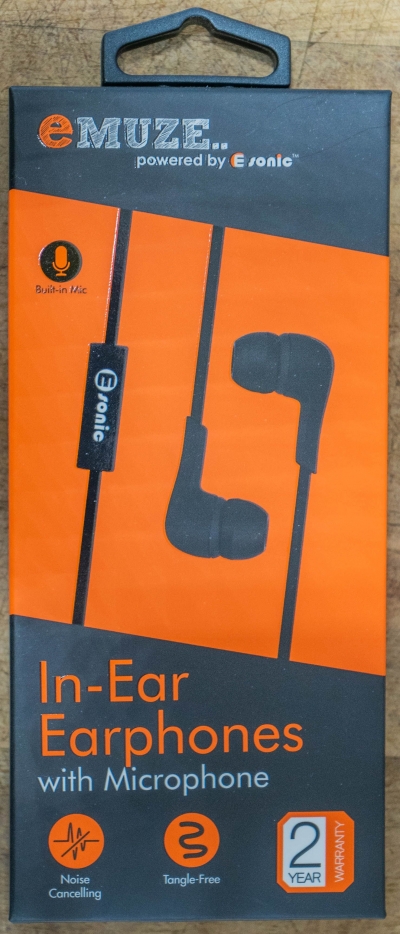 Rubber Earphone with Microphone Each