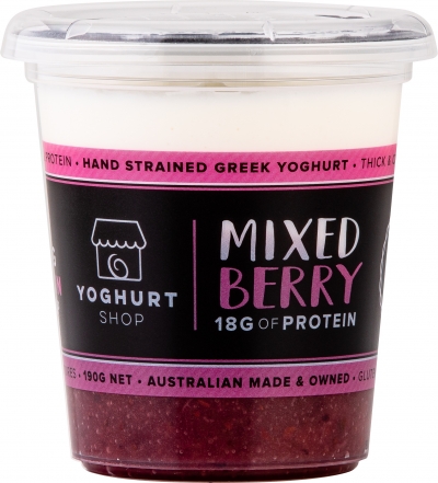 The Yoghurt Shop Yoghurt Mixed Berry 190g