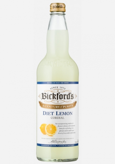 Bickford's Cordial Diet Lemon 750ml