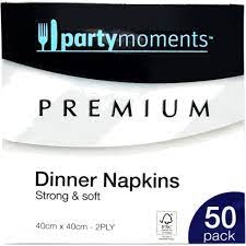 Party Moments Premium Dinner Napkins 50 Pack