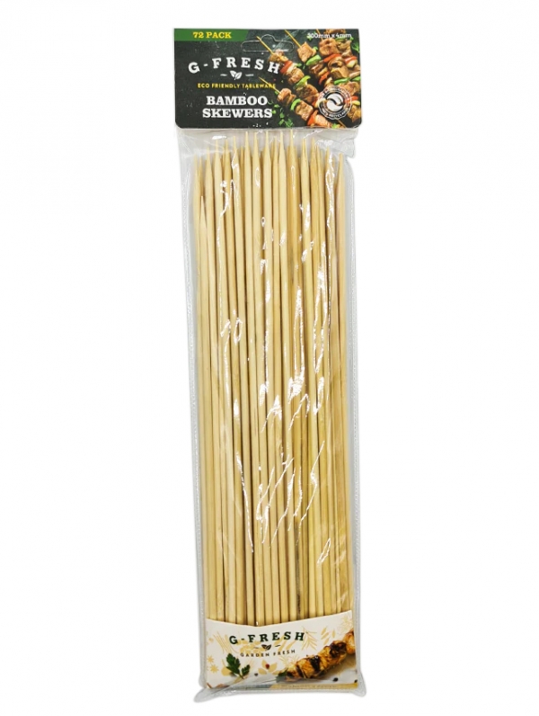 G-Fresh Bamboo Skewers 300mm 72 Pack