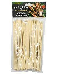 G-Fresh Bamboo Paddle Skewers 18cm 50 Piece
