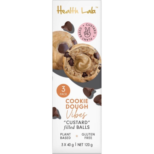 Health Lab Cookie Dough Filled Custard Balls 3 Pack 120g
