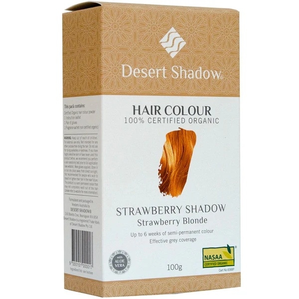 Desert Shadow Organic Hair Colour Strawberry Shadow 100g