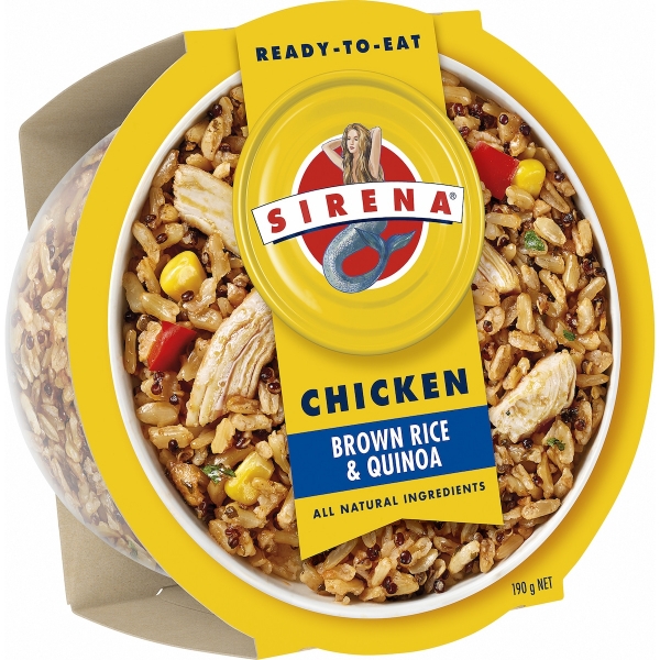 Sirena Brown Rice & Quinoa With Chicken 190g