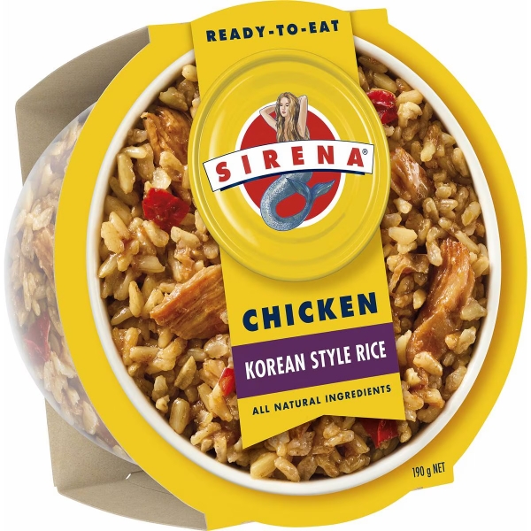 Sirena Ready To Eat Chicken Korean Rice 190g