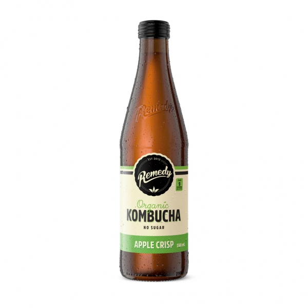 Remedy Organic Kombucha Apple Crisp 330ml