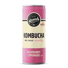 Remedy Organic Kombucha Raspberry Lemonade 250ml