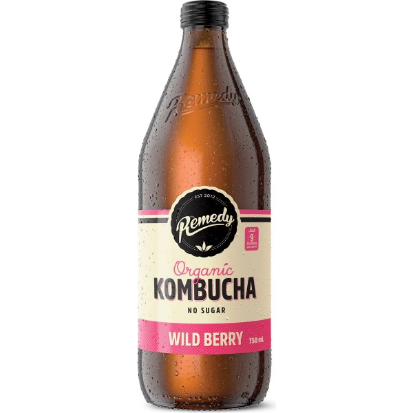 Remedy Kombucha Wild Berry 750ml