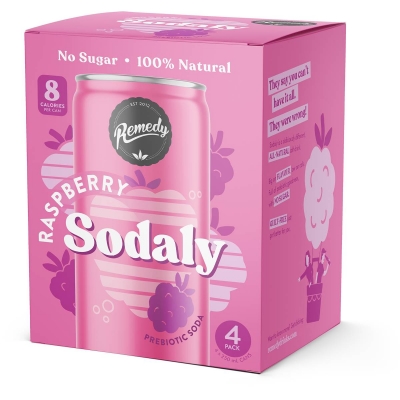 Remedy Sodaly Raspberry 4 x 250ml