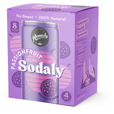 Remedy Sodaly Passionfruit 4 x 250ml