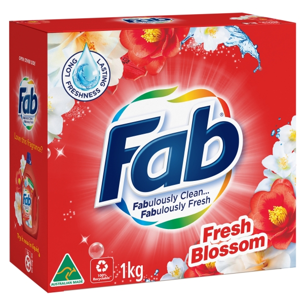 Fab Laundry Powder Fresh Blossoms 1kg