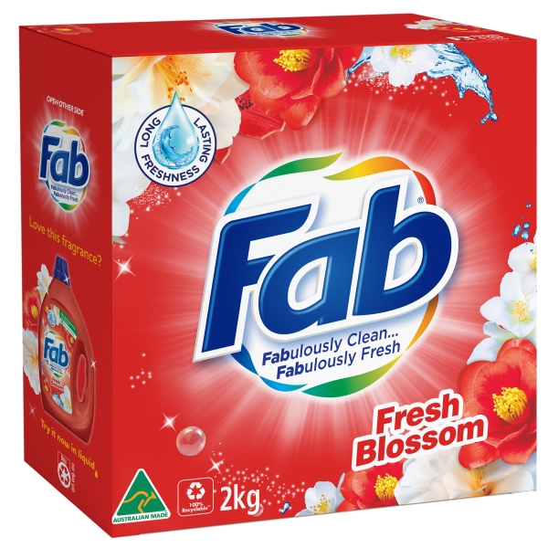 Fab Laundry Powder Fresh Blossoms 2kg