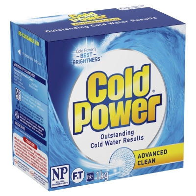 Cold Power Laundry Powder Advanced Clean 1kg