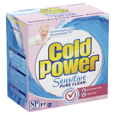 Cold Power Laundry Powder Sensitive Pure Clean 2kg