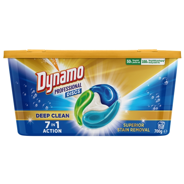 Dynamo Laundry Discs Deep Clean 7 in 1 28 pack