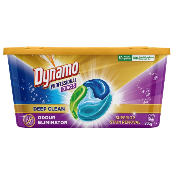 Dynamo Laundry Discs Deep Clean Odour Eliminator 28 Pack
