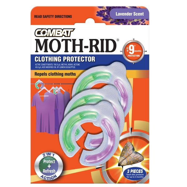 Combat Moth-Ride Clothing Protector 3 x 4ml