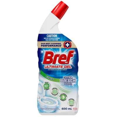 Bref Ultimate Gel Bleach Power Toilet Cleaner Citrus 600ml