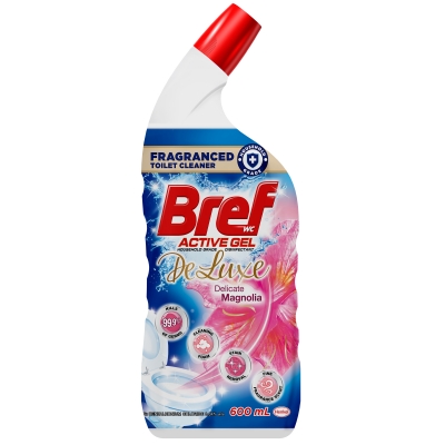 Bref Deluxe Action Gel Toilet Cleaner Delicate Magnolia 600ml