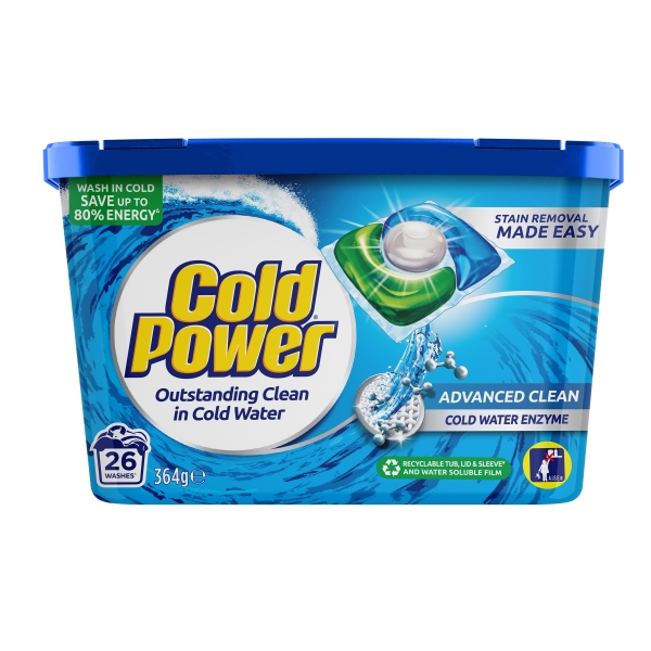 Cold Power Laundry Triple Capsules Regular 26 Pack
